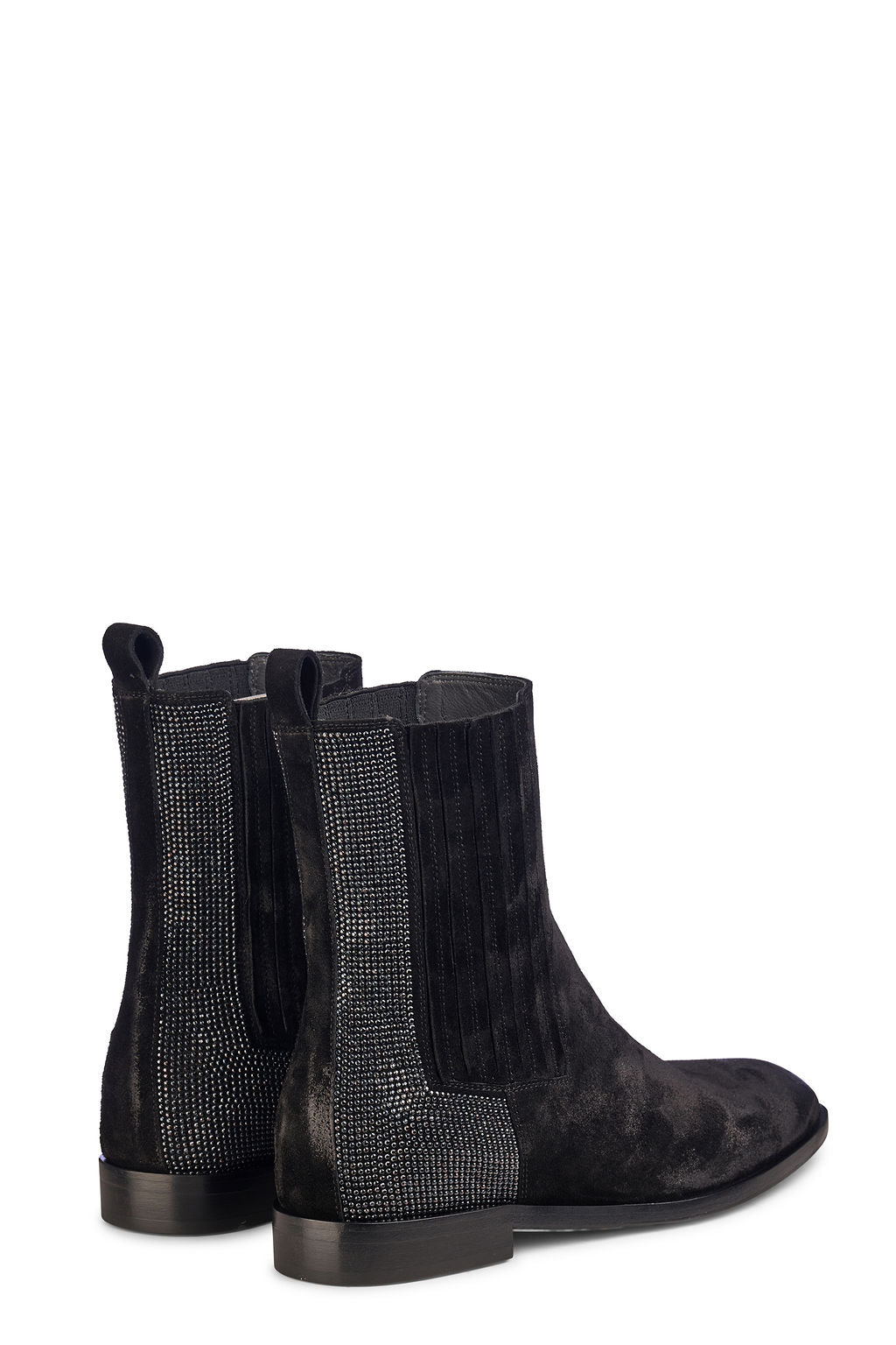 Velour Nero Chelsea Strass - vista 3