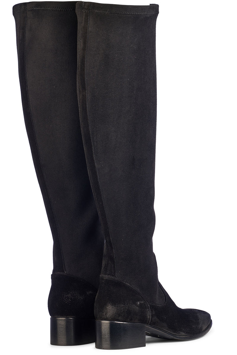 Velour Nero Cervo Stretch Nero