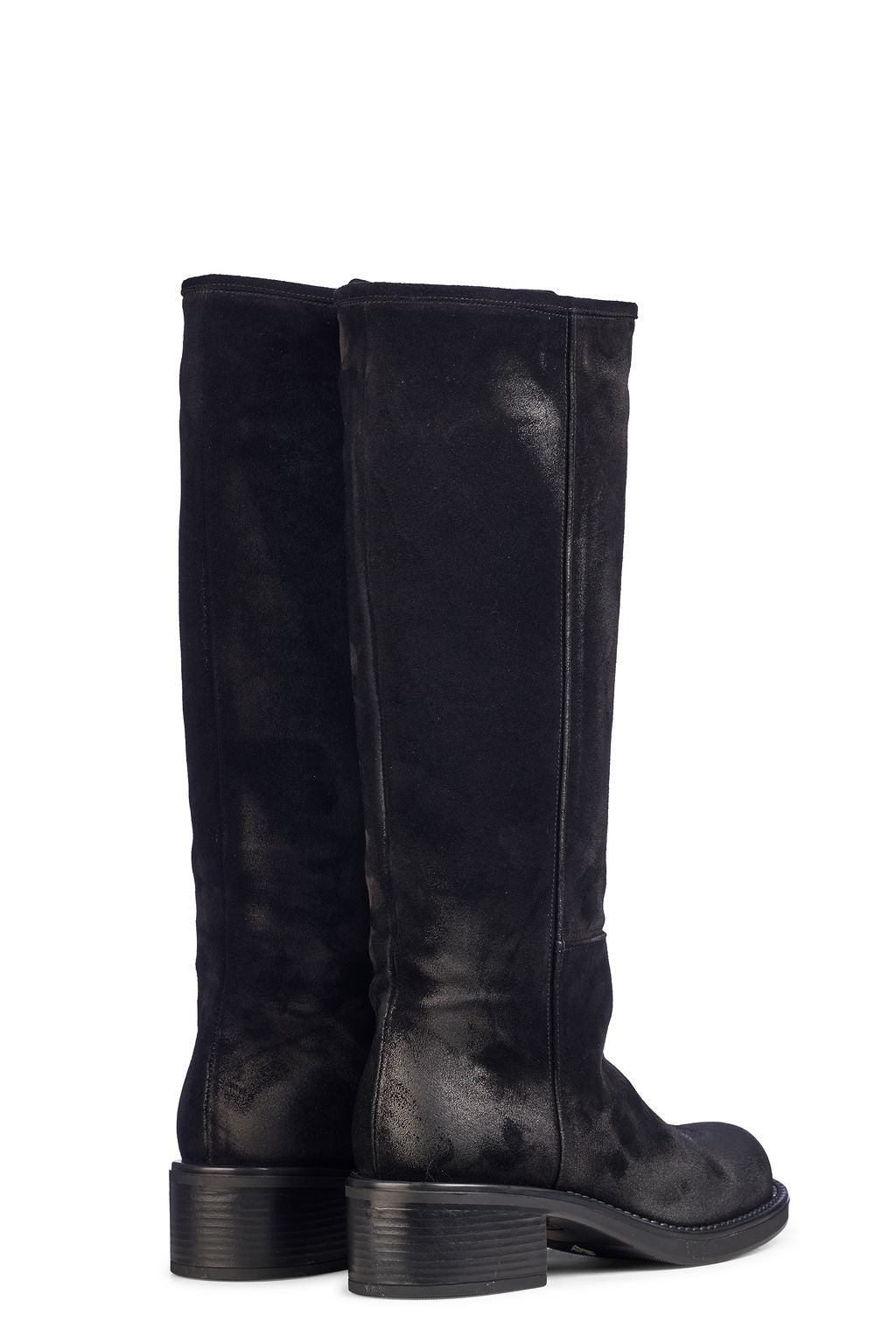 Velour Nero Stivale Morbido - vista 3
